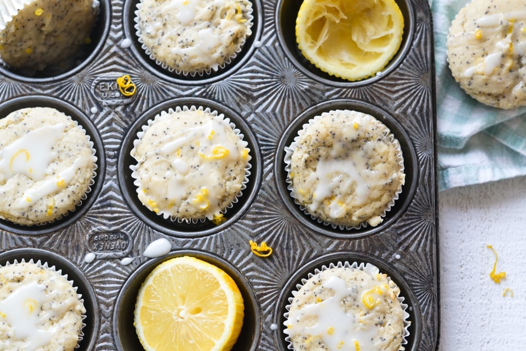 Vegan Lemon Poppy Seed Muffins