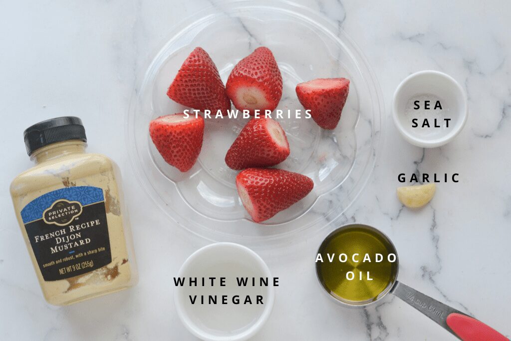 Ingredients for Strawberry Vinaigrette