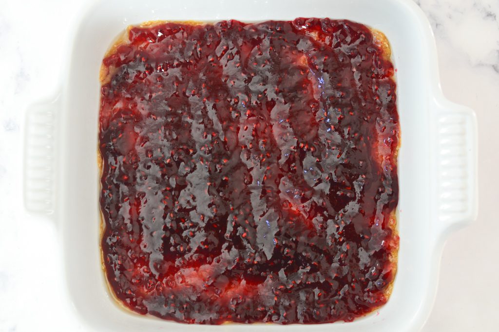 spread jelly over top