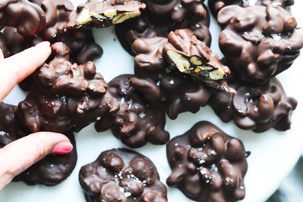 Chocolate covered cashews