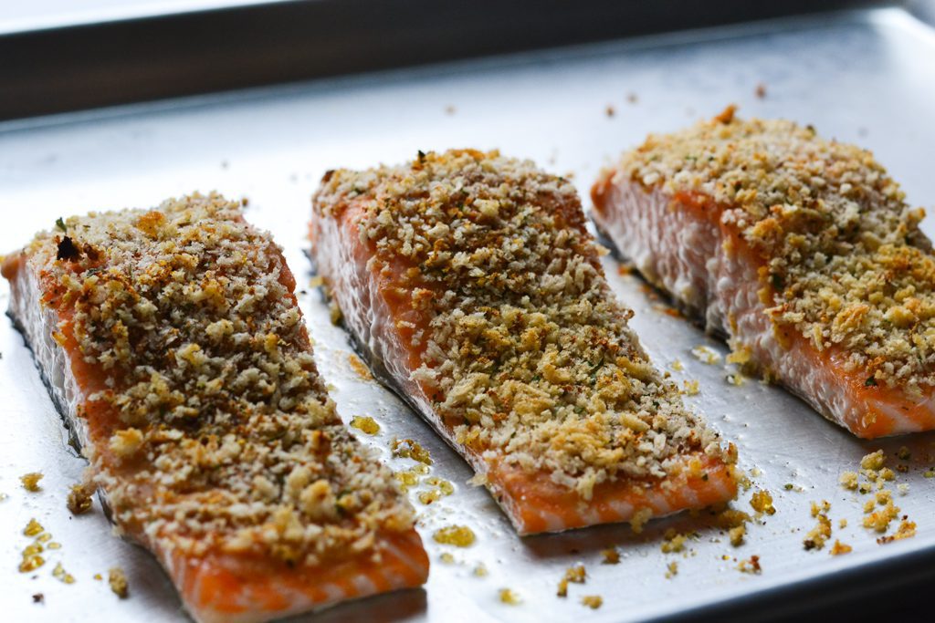 panko crusted salmon 