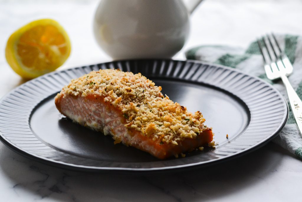 panko crusted salmon