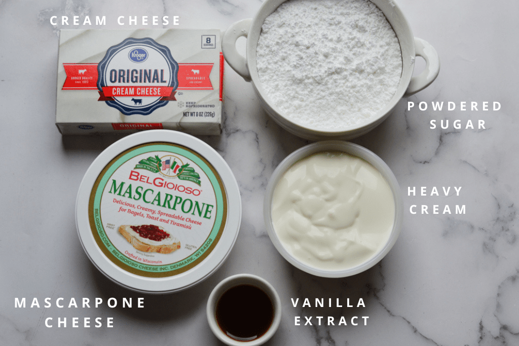 Chantilly Cream ingredients