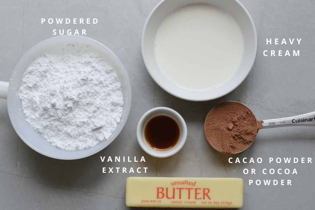 chocolate frosting ingredients