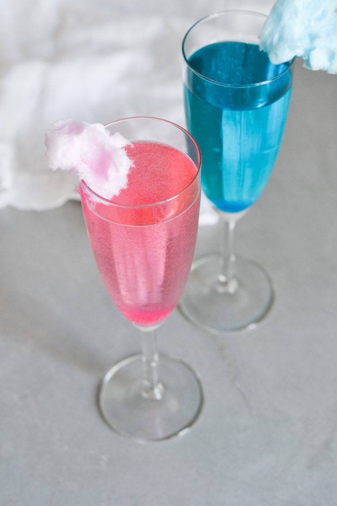 Cotton Candy Cocktail pink and blue